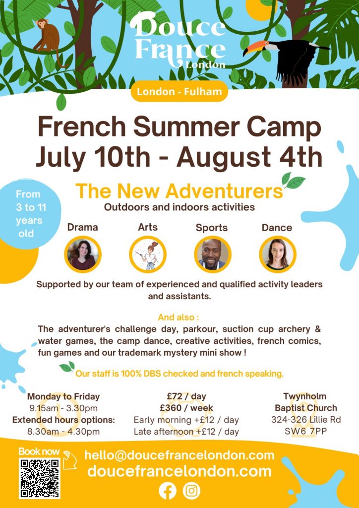 French Nanny London - Summer camps French